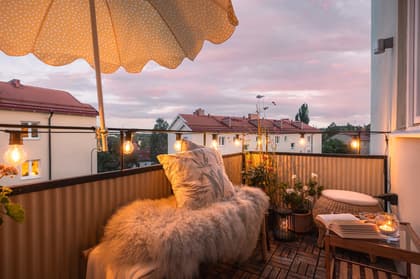 Balkong eller utsiktsbild