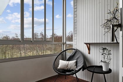 Balkong eller utsiktsbild