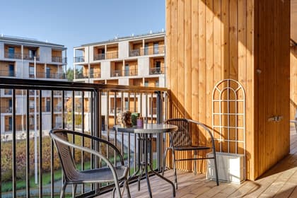 Balkong eller utsiktsbild