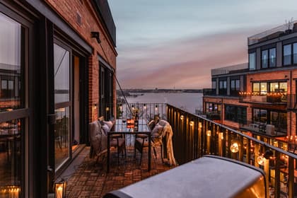 Balkong eller utsiktsbild