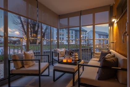 Balkong eller utsiktsbild