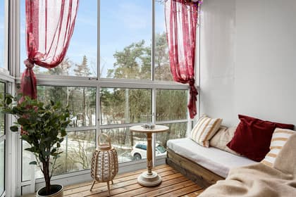 Balkong eller utsiktsbild