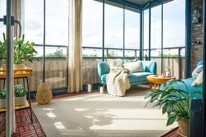 Balkong eller utsiktsbild