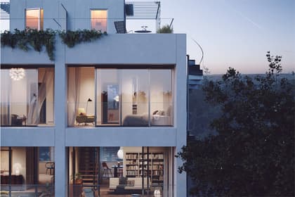 Balkong eller utsiktsbild