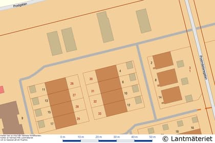 Illustrerad karta över fastigheten eller området