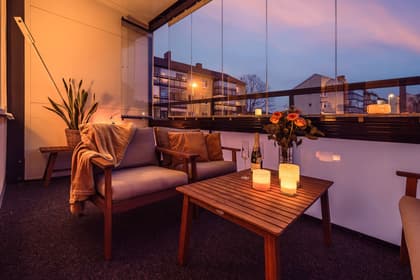 Balkong eller utsiktsbild