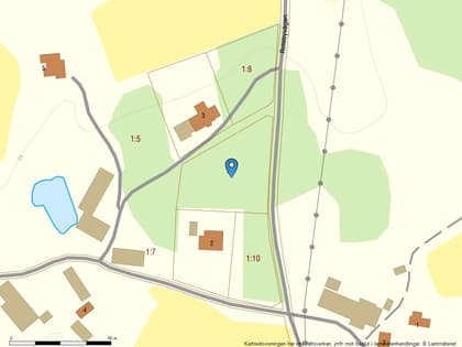 Illustrerad karta över fastigheten eller området