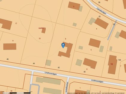 Illustrerad karta över fastigheten eller området