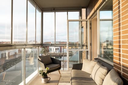 Balkong eller utsiktsbild