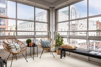 Balkong eller utsiktsbild