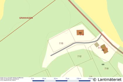 Illustrerad karta över fastigheten eller området