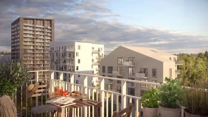 Balkong eller utsiktsbild