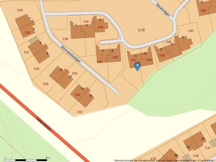 Illustrerad karta över fastigheten eller området