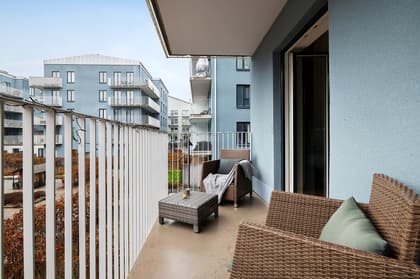 Balkong eller utsiktsbild