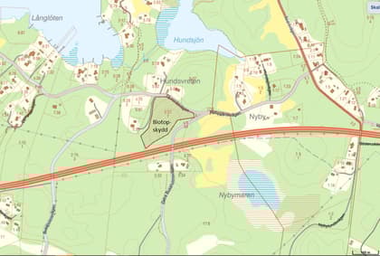 Illustrerad karta över fastigheten eller området