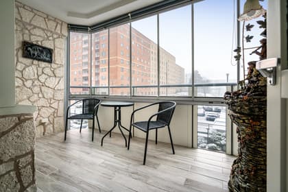 Balkong eller utsiktsbild