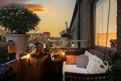 Balkong eller utsiktsbild