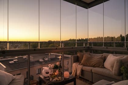 Balkong eller utsiktsbild