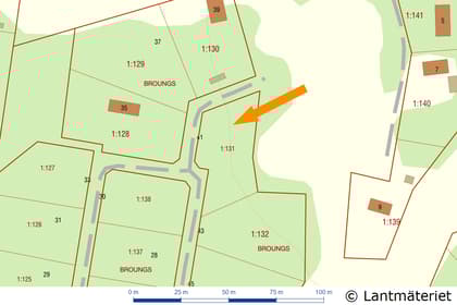 Illustrerad karta över fastigheten eller området