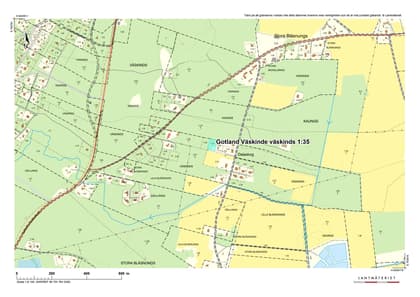 Illustrerad karta över fastigheten eller området