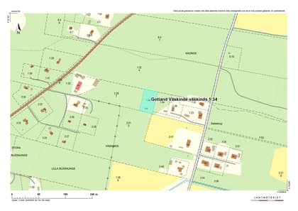Illustrerad karta över fastigheten eller området