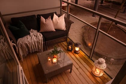 Balkong eller utsiktsbild