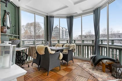 Balkong eller utsiktsbild