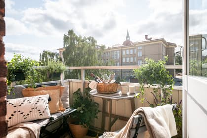 Balkong eller utsiktsbild