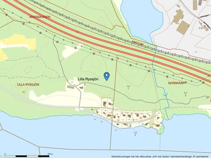 Illustrerad karta över fastigheten eller området