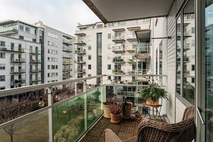 Balkong eller utsiktsbild