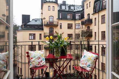 Balkong eller utsiktsbild