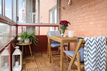 Balkong eller utsiktsbild