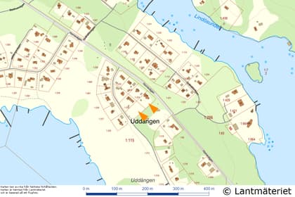 Illustrerad karta över fastigheten eller området