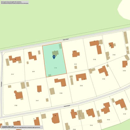 Illustrerad karta över fastigheten eller området