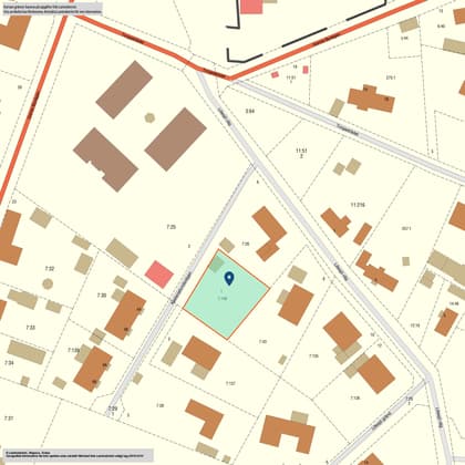 Illustrerad karta över fastigheten eller området