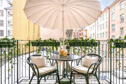 Balkong eller utsiktsbild