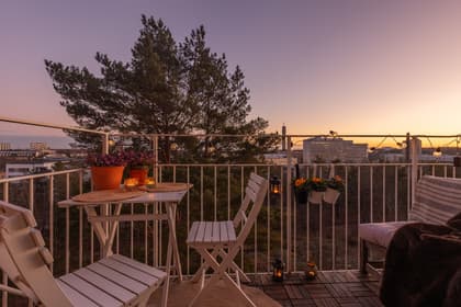 Balkong eller utsiktsbild