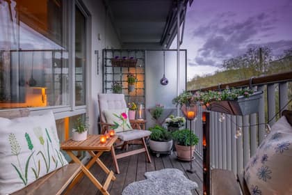 Balkong eller utsiktsbild