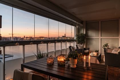 Balkong eller utsiktsbild