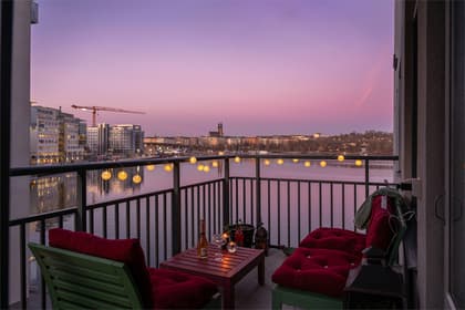 Balkong eller utsiktsbild