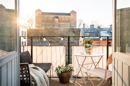 Balkong eller utsiktsbild