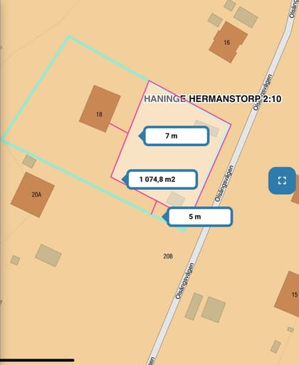 Illustrerad karta över fastigheten eller området