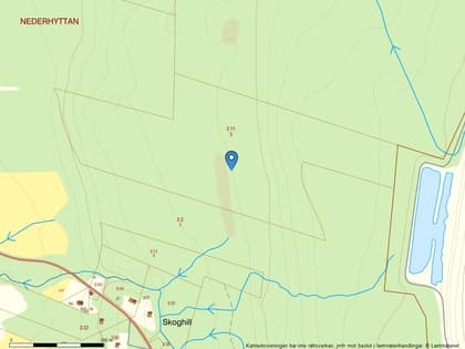 Illustrerad karta över fastigheten eller området