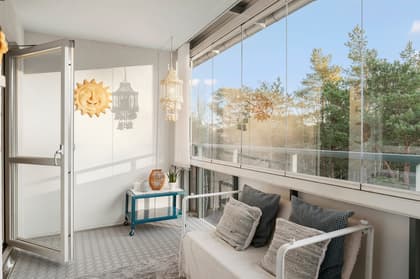 Balkong eller utsiktsbild