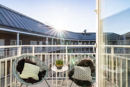 Balkong eller utsiktsbild