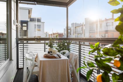 Balkong eller utsiktsbild