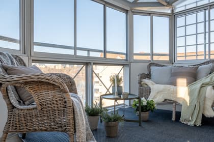 Balkong eller utsiktsbild