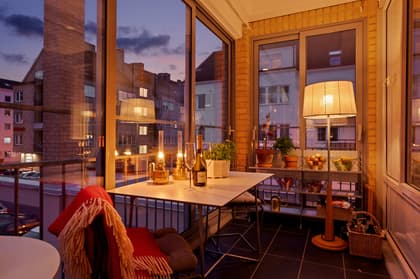 Balkong eller utsiktsbild