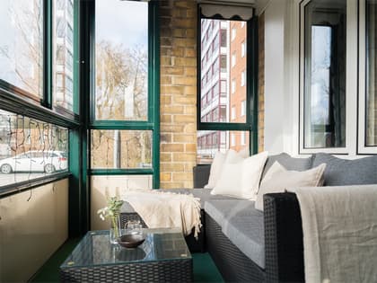 Balkong eller utsiktsbild