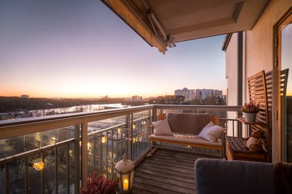 Balkong eller utsiktsbild